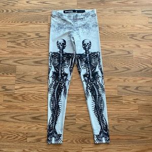 Black Milk Mechanical Mermaid White Leggings